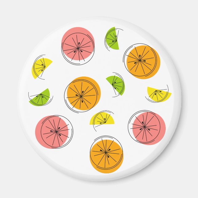 Citrus Multi-Magnet rund Magnet (Vorne)