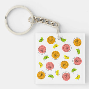 Citrus Multi Schlüsselanhänger Quadrat beidseitig