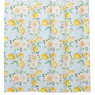 Citrus Muster Duschvorhang