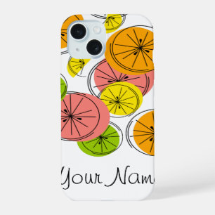 Citrus 'Name' iPhone-Hülle vertikal iPhone 15 Hülle