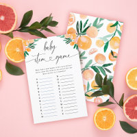 Citrus Orange Baby Shooter Baby Item Game
