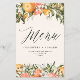 Citrus orange botanische moderne rustikale Bauernh