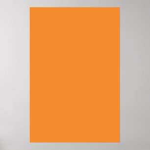 Citrus Orange Color Poster