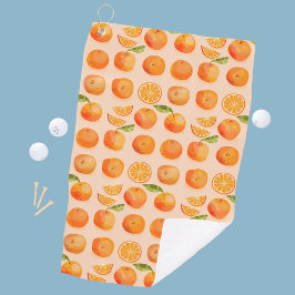 Citrus Orange Fruit Fun Golfhandtuch