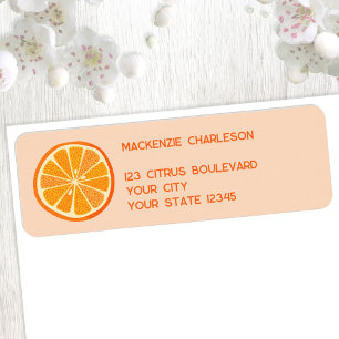 Citrus Orange Fun Rücksendeadresse