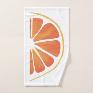 Citrus Orange Grapefruit Slice Art Handtuch