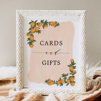Citrus Orange Grüne Süsse Karten und Geschenke Zei