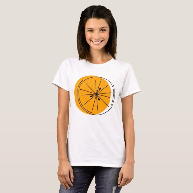 Citrus Orange Ladys' T - Shirt (Vorne ganz)