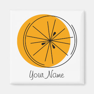 Citrus Orange-Magnetquadrat Magnet