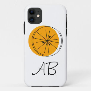 Citrus Orange Monogram iPhone Gehäuse Case-Mate iPhone Hülle