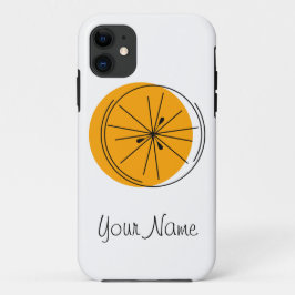 Citrus Orange "Name" iPhone Fall Case-Mate iPhone Hülle