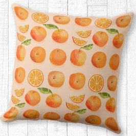Citrus Orange Pattern Kissen