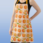 Citrus Orange Pattern Schürze<br><div class="desc">Das zingige und köstliche Orangenfruchtmuster auf einem rosa Hintergrund. Ideal für Feinschmecker und alle, die Lieben kochen. Origninal Art von Nic Squirrell</div>