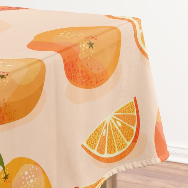 Citrus Orange Pattern Tischdecke (Von Creator hochgeladen)