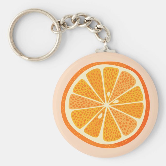 Citrus Orange Schlüsselanhänger (Vorne)