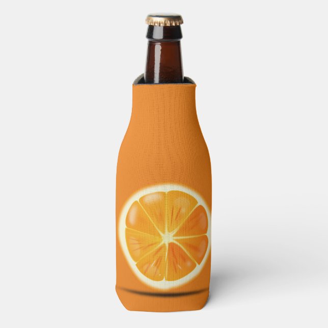 Citrus Orange Slice Flaschenkühler (Flaschenvorderseite)