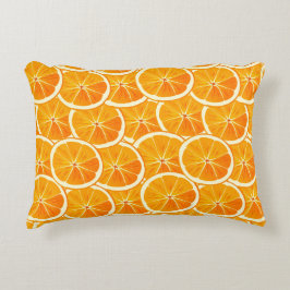 Citrus Orange Slice Throw Kissen