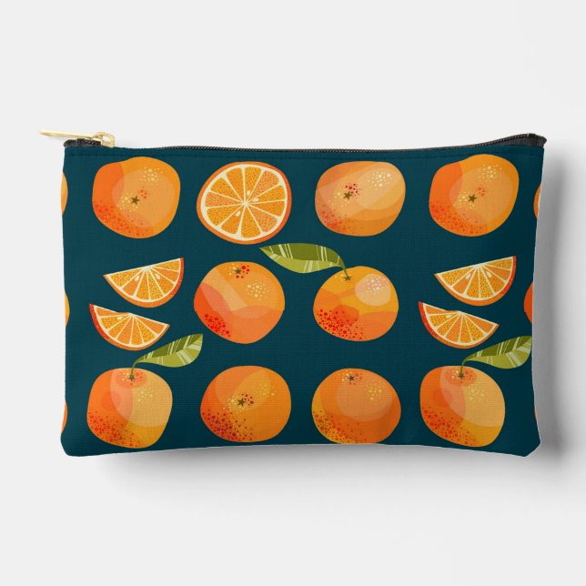 Citrus Orange Zubehörtasche (Vorderseite)