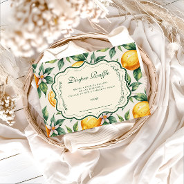 Citrus Orchard Baby Shower Diapper Raffle Begleitkarte