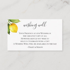 Citrus Orchard Hochzeit wünschend gut Begleitkarte