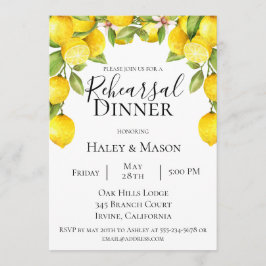 Citrus Orchard Probe Abendessen Einladung