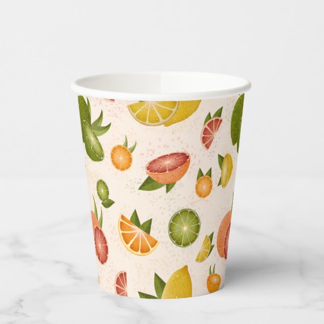 Citrus Party Cup Pappbecher (Links)