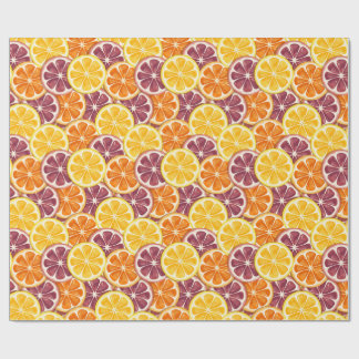 Citrus pattern geschenkpapier