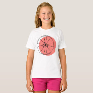 Citrus Pink Grapefruit Girls T - Shirt