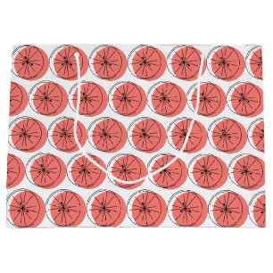 Citrus Pink Multi Geschenktasche groß Große Geschenktüte