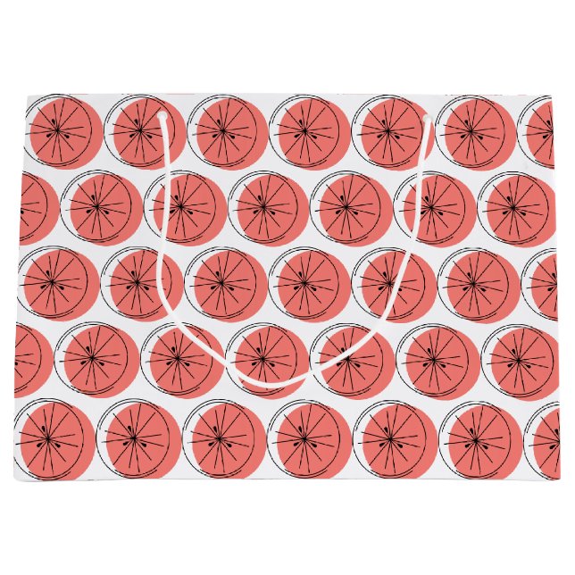 Citrus Pink Multi Geschenktasche groß Große Geschenktüte (Vorderseite)