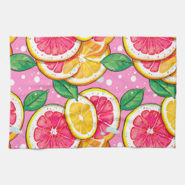 Citrus Pink Polka Dot  Geschirrtuch