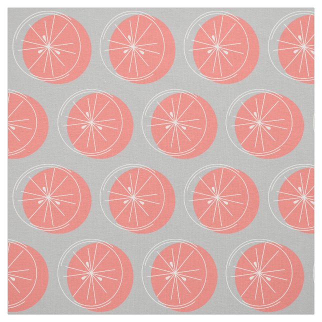 Citrus Pink Weißer Stoff grau (Muster)