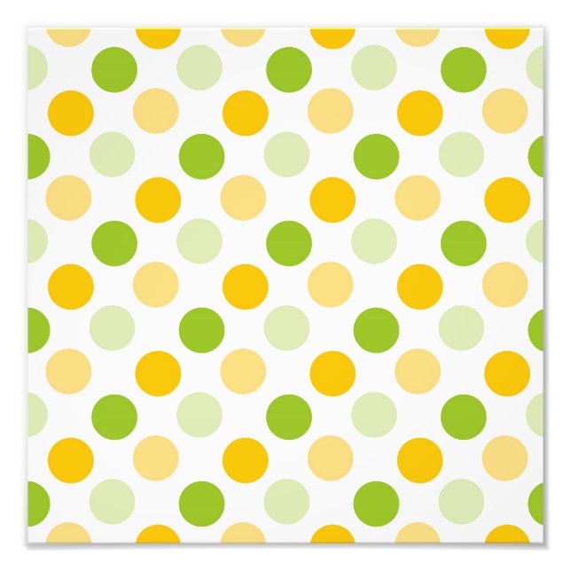 Citrus Polka Dots Fotodruck (Vorne)