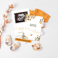 Citrus Pregnancy Announcement Baby Reveal