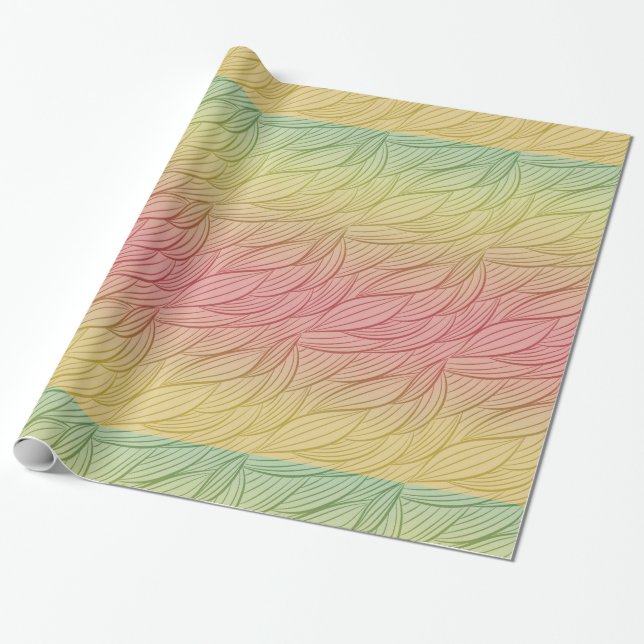 Citrus Punch Ombre Abstrakt Geburtstag Geschenkpapier (Ungerollt)