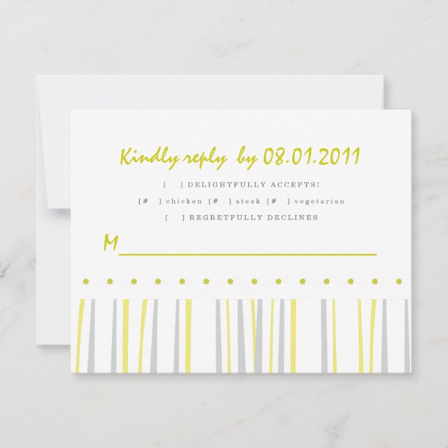 Citrus Response Card RSVP Karte (Vorderseite)