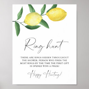 Citrus - Ring hunt Brautparty-Spiel Poster