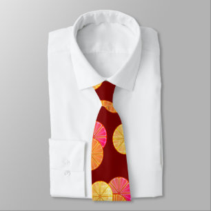 Citrus Sangria Graphic Neck Tie Krawatte