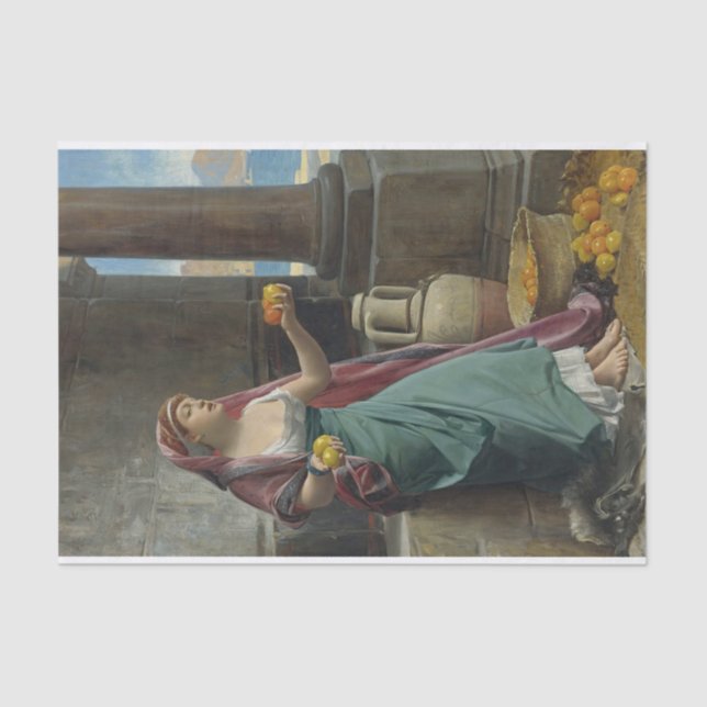 Citrus Seller von Jean Lecomte du Nouy Seidenpapier (Vorderseite)