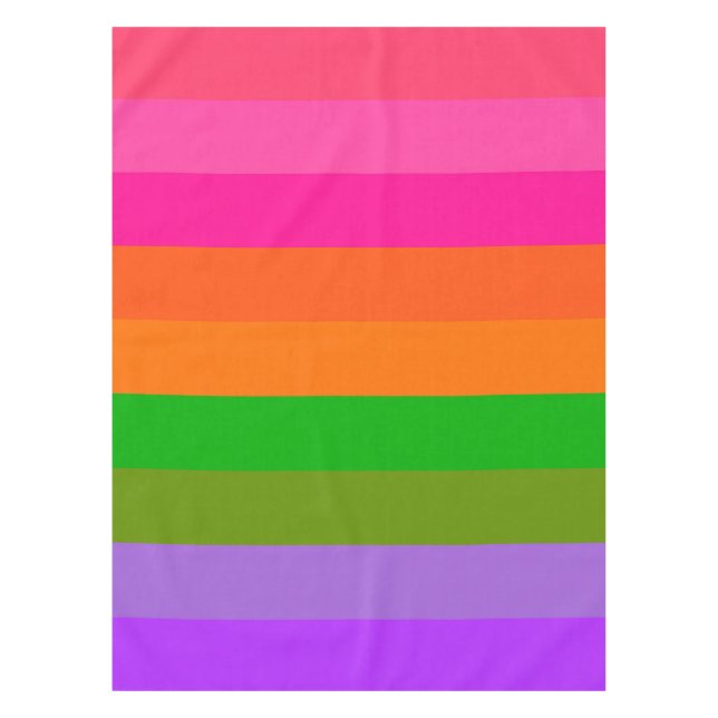 Citrus Sherbet Stripes Tischdecke (Vorderseite)