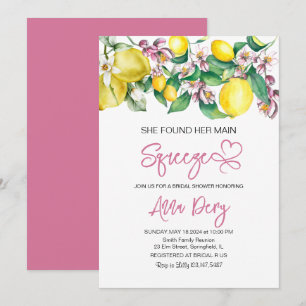 Citrus Sie fand ihren Hauptbräutigam-Bridal-Shower Einladung