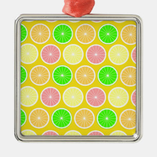 Citrus Silbernes Ornament
