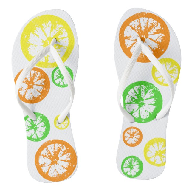 Citrus Slice Flip Flops (Fußbett)