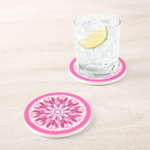Citrus Slices Pink Lemon Getränkeuntersetzer