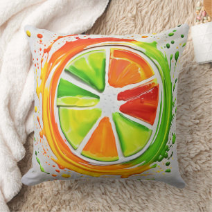 Citrus Splash Design Kissen