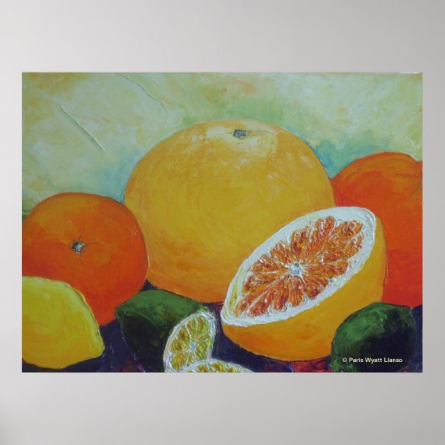 Citrus Splash Fine Art Poster (Vorne)