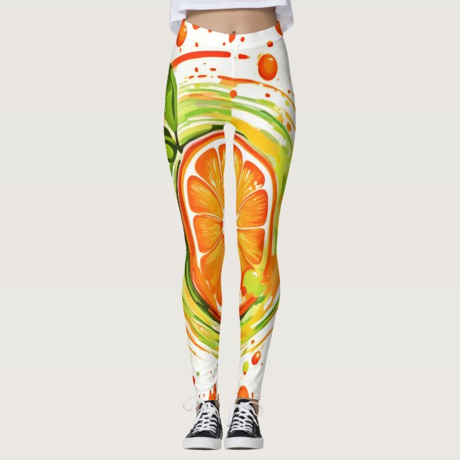 Citrus Splash of Joy Leggings (Vorderseite)