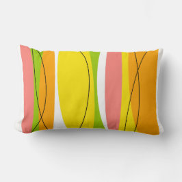 Citrus Stripe rosa Rückenlehne Lendenkissen
