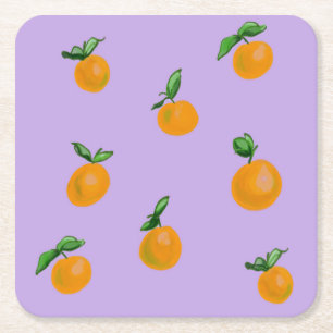 Citrus Studio I Rechteckiger Pappuntersetzer
