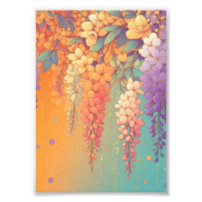 Citrus Sunset Wisteria Fotodruck (Vorne)